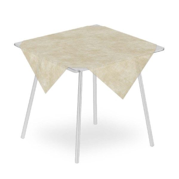 Tovaglia Airspun Sabbia 100x100 cm - 100 Pezzi - Pack Service