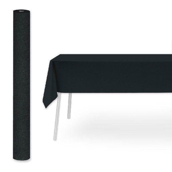 Tovaglia in rotolo nera 1,2x25 m - 4 Pezzi - Pack Service