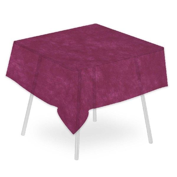Tovaglia Airspun Bordeaux 160x160 cm - 80 Pezzi - Pack Service
