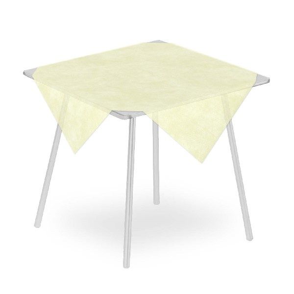Tovaglia Airspun Crema 100x100 cm - 100 Pezzi - Pack Service