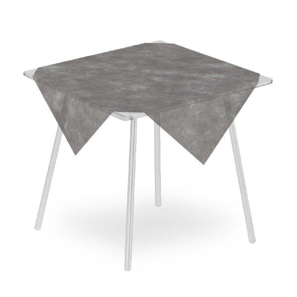 Tovaglia Airspun Grigio 100x100 cm - 100 Pezzi - Pack Service