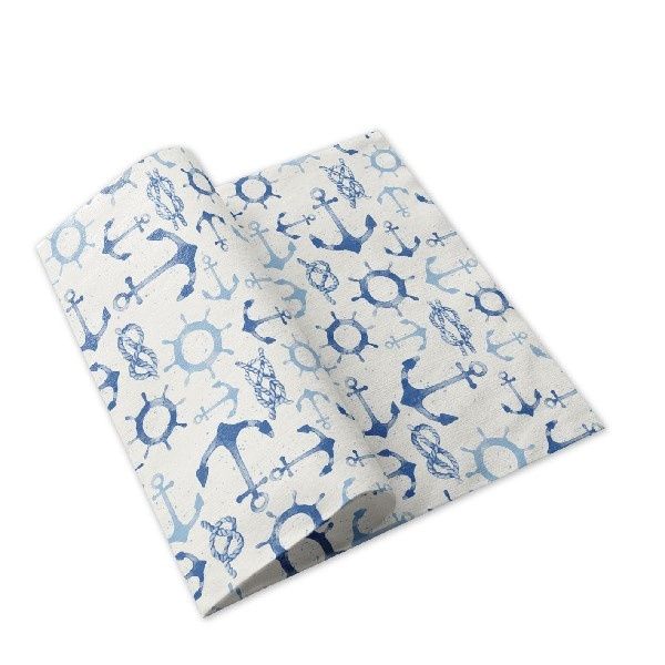Tovagliolo Approdo Blue 40x40 cm - 800 Pezzi - Pack Service