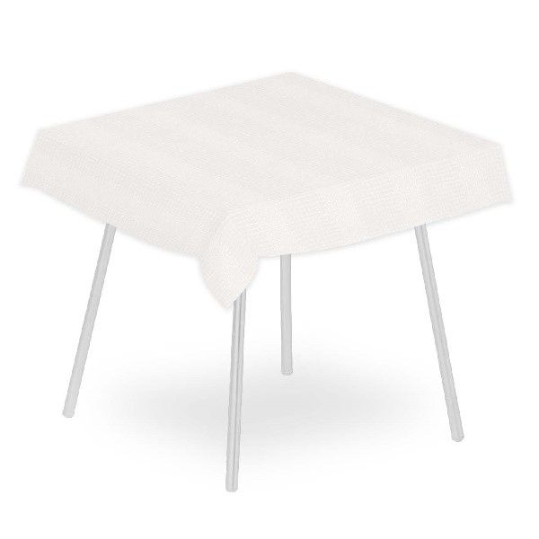 Tovaglia Croko Bianco 120x120 cm - 100 Pezzi - Pack Service