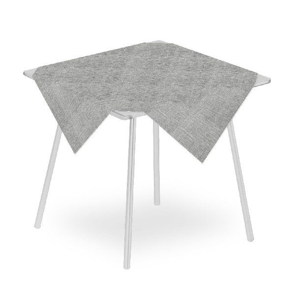 Tovaglia Ella Grigio 100x100 cm - 100 Pezzi - Pack Service