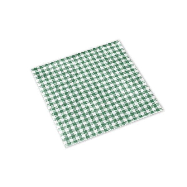 Tovagliolo Vichy Verde 33x33 cm - 1200 Pezzi - Pack Service