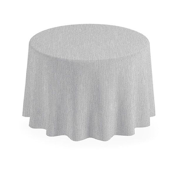 Tovaglia Tonda Monolin Grigio 250 cm - 6 Pezzi - Pack Service