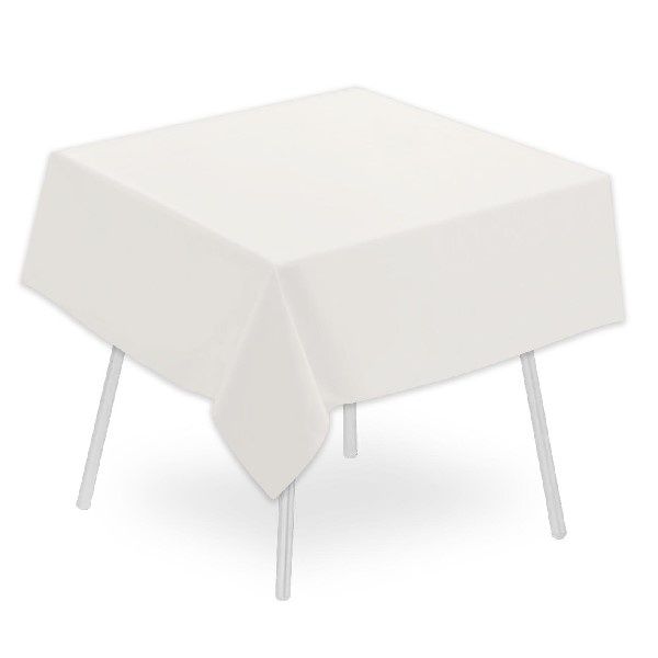 Tovaglia Micro Bianco 160x160 cm - 50 Pezzi - Pack Service