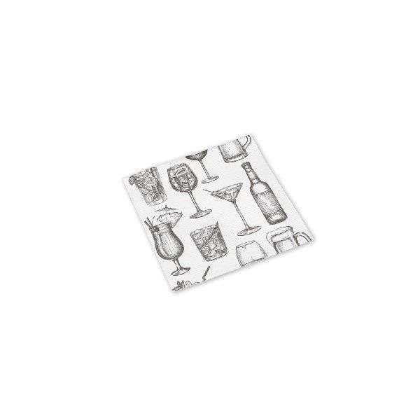 Tovagliolo Drink Bianco 20x20 cm - 3200 Pezzi - Pack Service