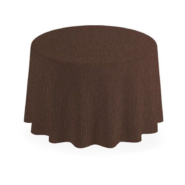 Tovaglia Tonda Monolin Cacao 250 cm - 6 Pezzi - Pack Service