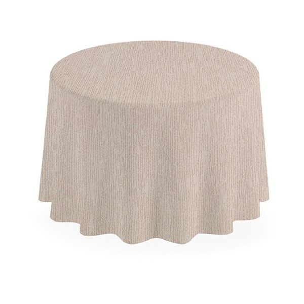 Tovaglia Tonda Monolin Sabbia 250 cm - 6 Pezzi - Pack Service