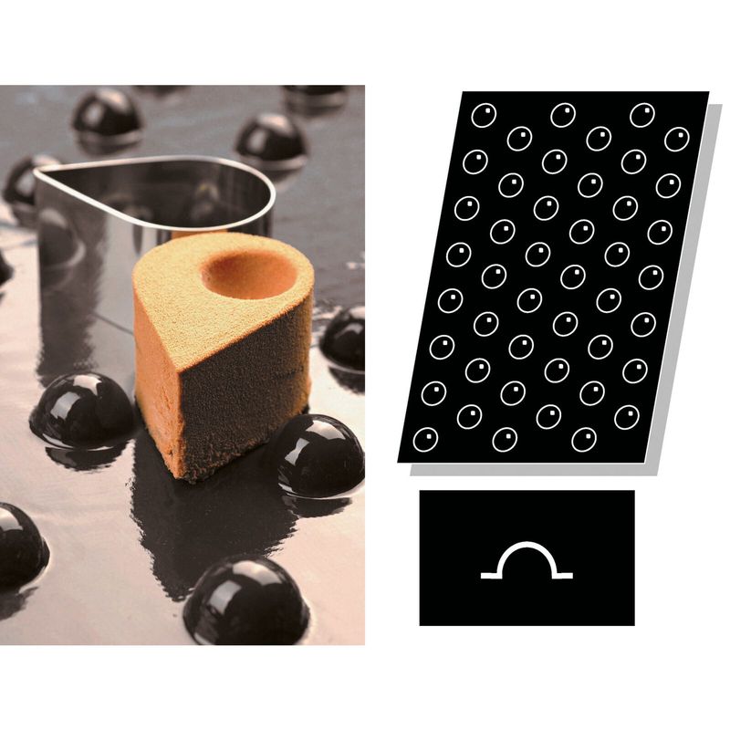 Stampo Flexipan multiplo Mini Mezza Sfera - Paderno