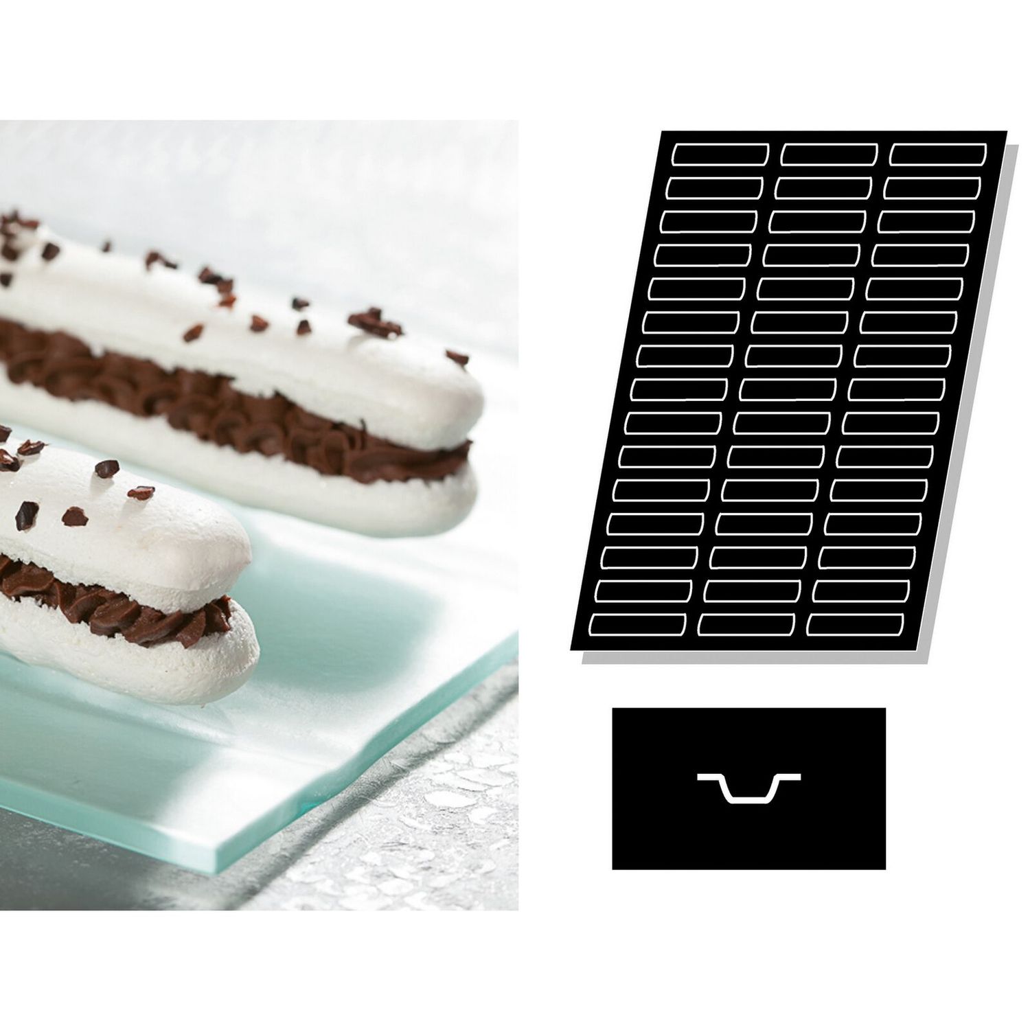 Stampo Flexipan multiplo Campagne biscuits - Paderno