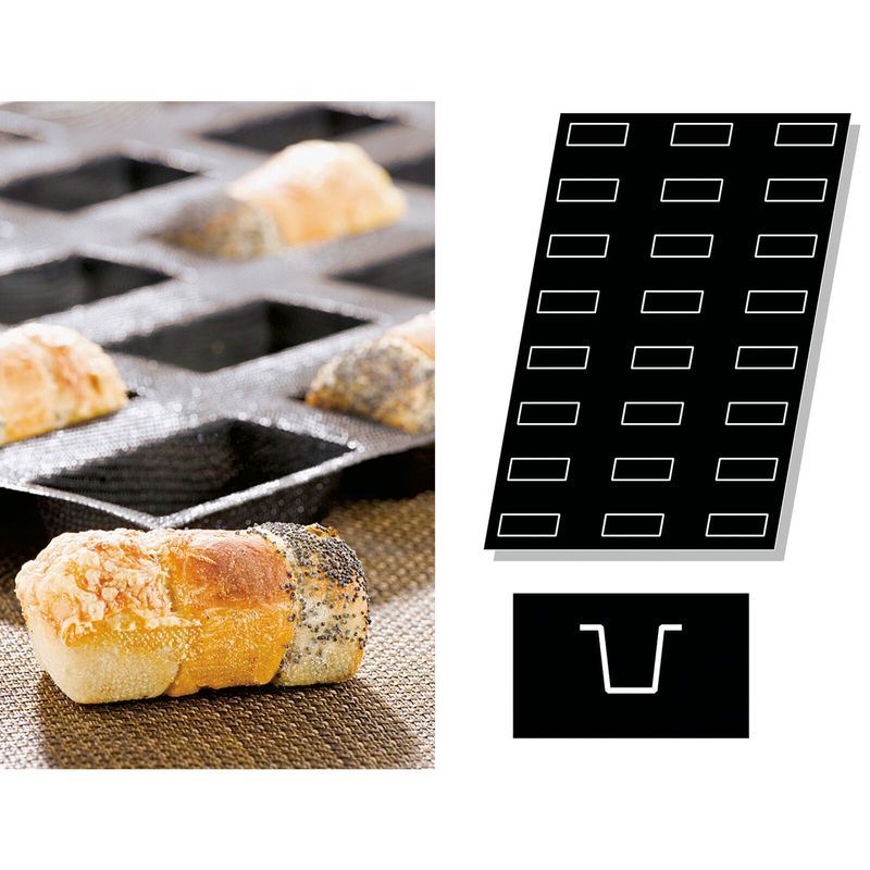 Stampo Flexipan multiplo Torte Rettangolari - Paderno