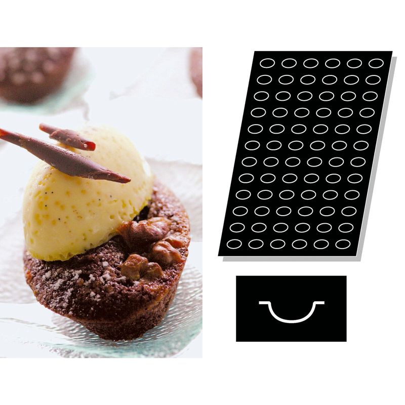 Stampo Flexipan multiplo Piccole Quenelles - Paderno