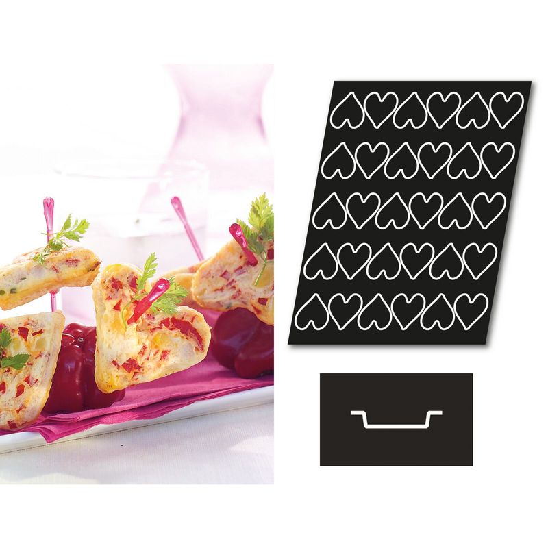 Stampo Flexipan multiplo Piccoli Cuori v2 - Paderno
