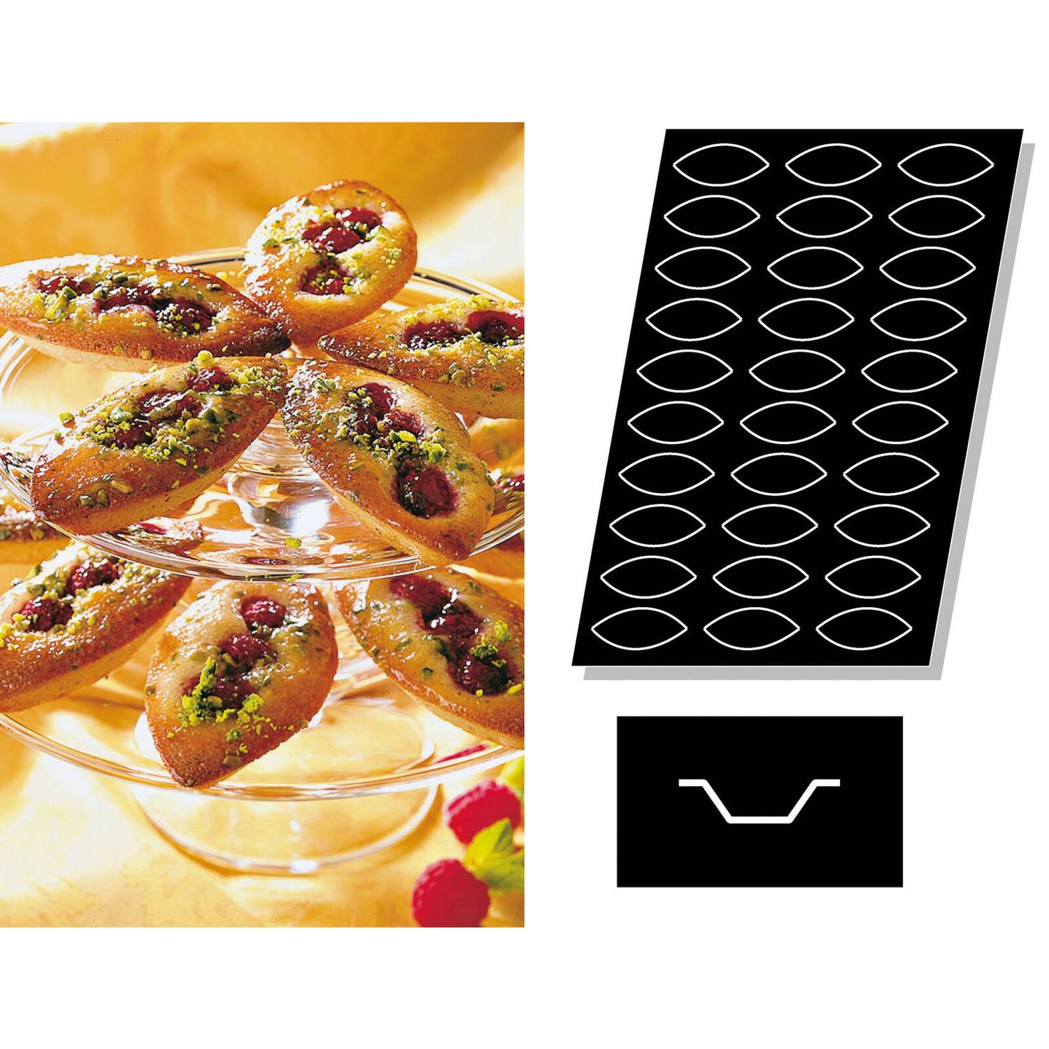 Stampo Flexipan multiplo Tartelette Ovali - Paderno