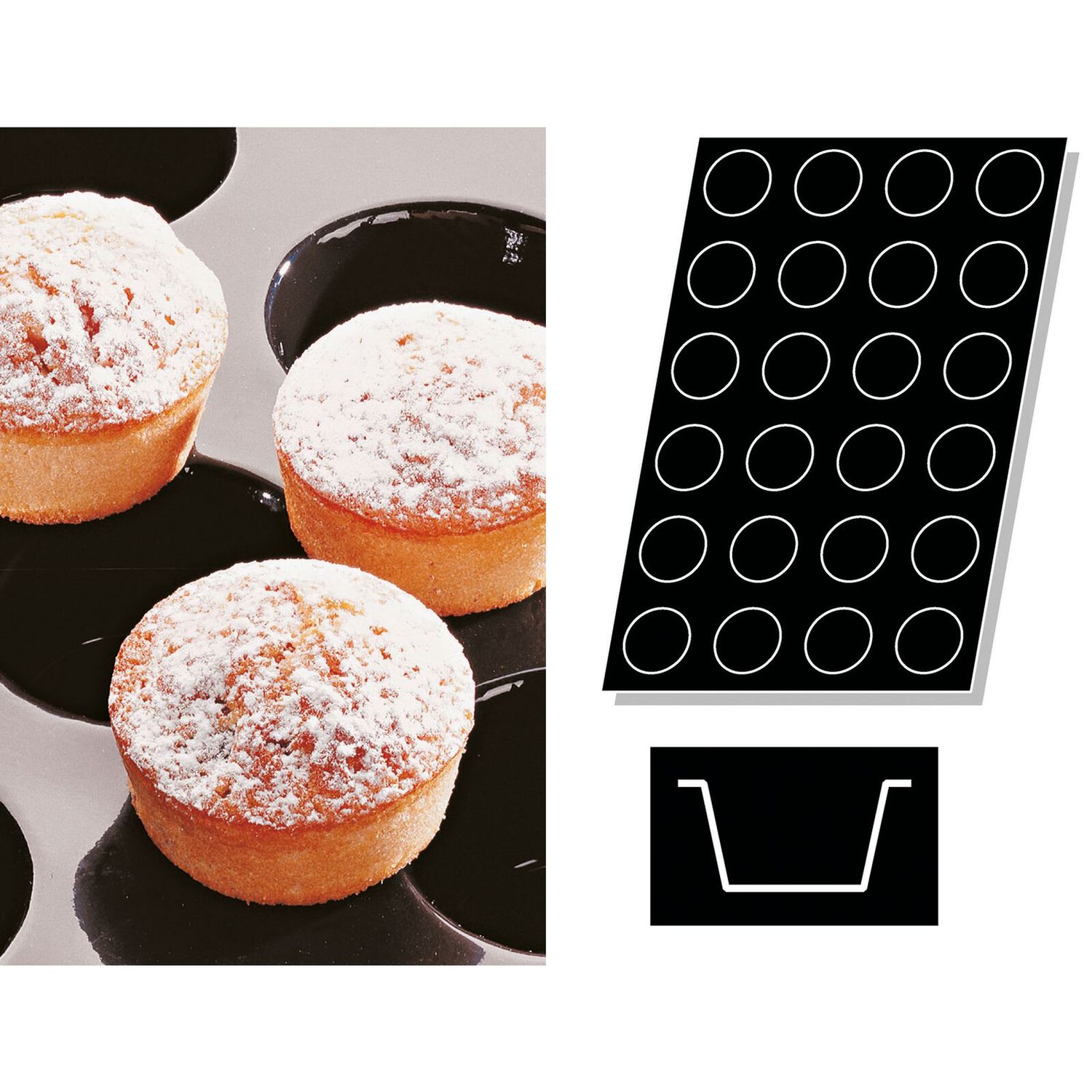Stampo Flexipan multiplo Muffins - Paderno