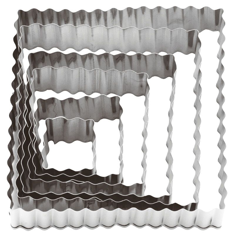 Tagliapasta quadro festonato 6 pz - Paderno