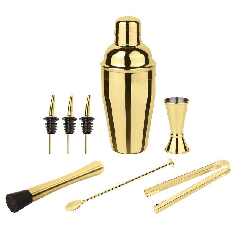 Mixology Set Cobbler 8 Pezzi Oro - Paderno