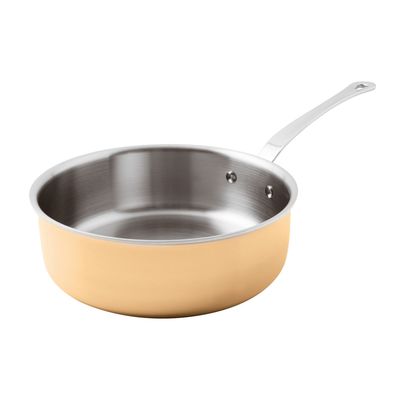 Casseruola bassa 1 manico 24 x 8 cm 15600 3-PLY - Paderno