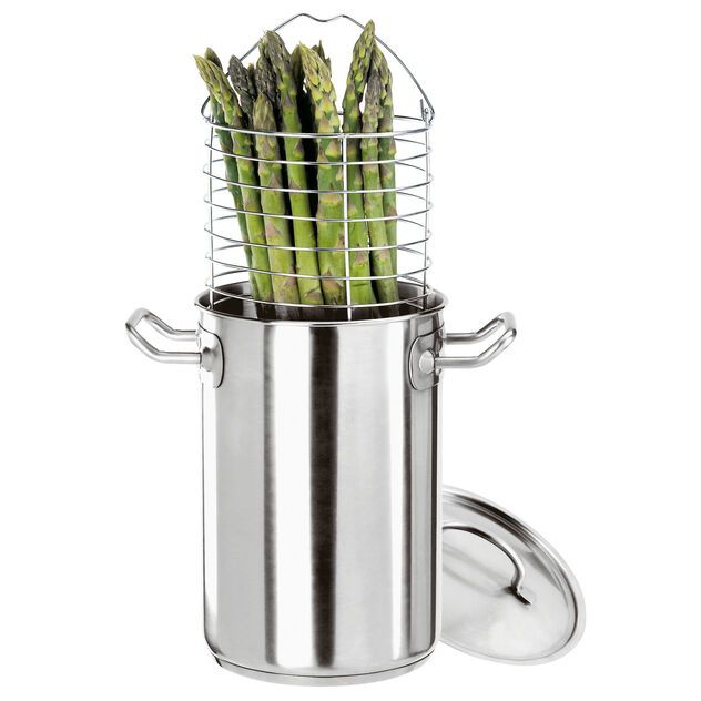 Pentola cuociasparagi con coperchio 16 x 24 cm 2000 - Paderno