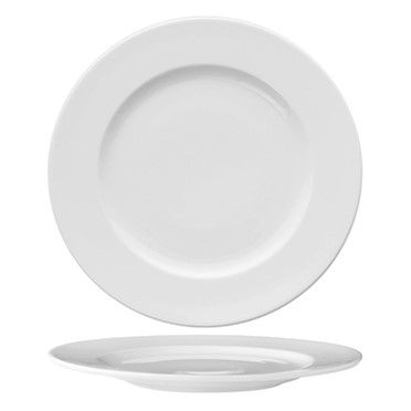 Piatto Piano 26 cm Delta Bianco - Güral Porselen