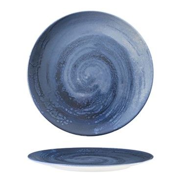 Piatto Piano 26 cm Vortice Blu - Tirolix