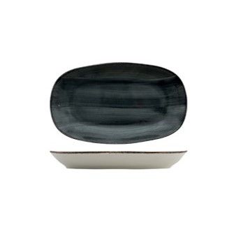Vassoio Fondo 34 X 20 cm Avanos Antracite - Güral Porselen