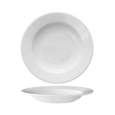 Piatto Fondo 22 cm Delta Bianco - Güral Porselen