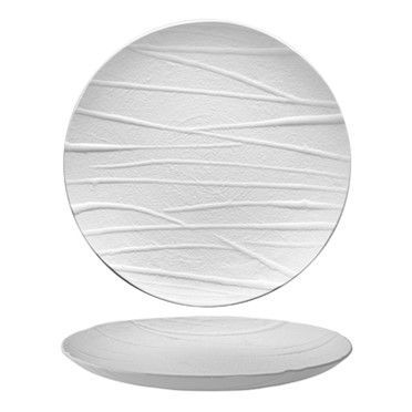 Piatto Piano 26 cm Bianco Bambù - Tirolix
