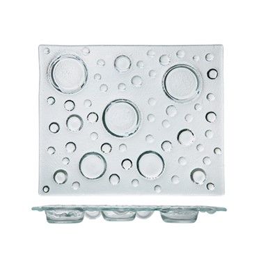 Piatto Rettangolare 32 X 26 X 3 cm Bubble - Tirolix