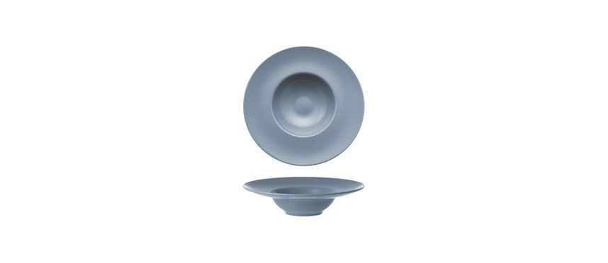 Piatto Pasta 25 cm Monaco Grigio - Tirolix