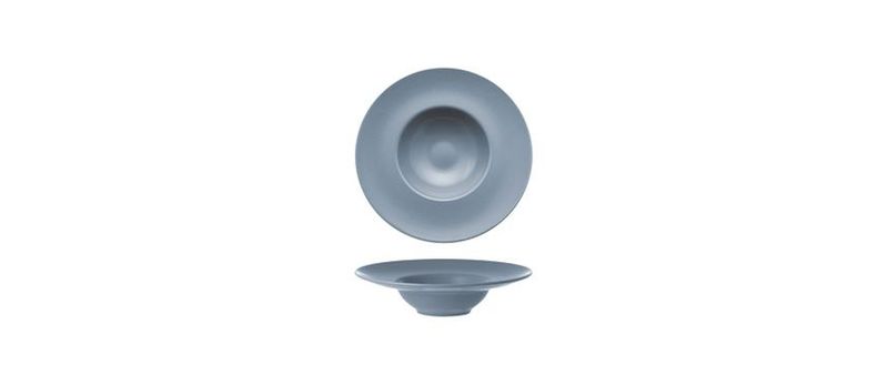 Piatto Pasta 25 cm Monaco Grigio - Tirolix