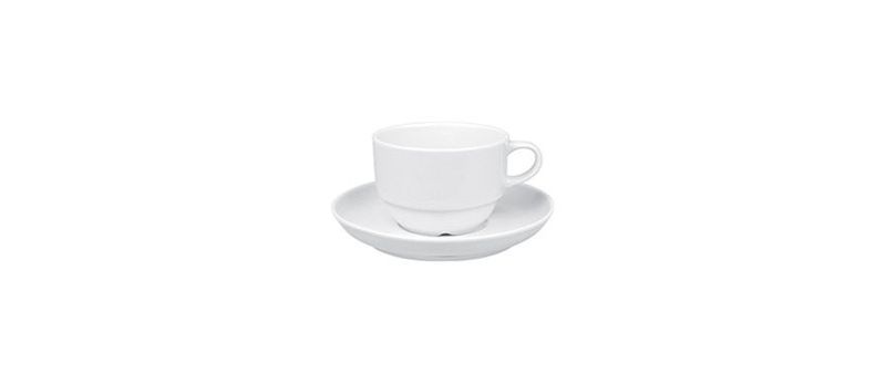 Tazza Caffè Impilabile 9 cl Delta Bianco - Güral Porselen