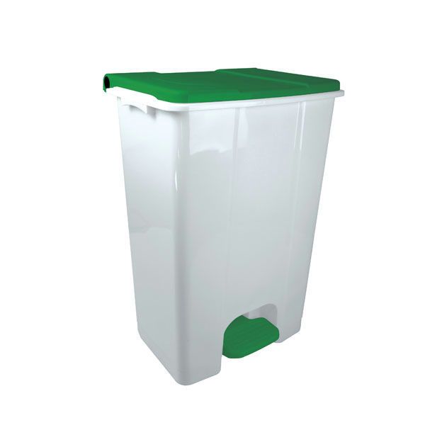 Portarifiuti mobile a pedale con coperchio verde 80 l Conti - Medial