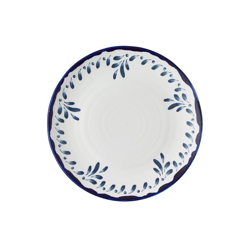 Piatto Piano Coupe Organic 23 cm Harvest Mediterranean Blue - Dudson