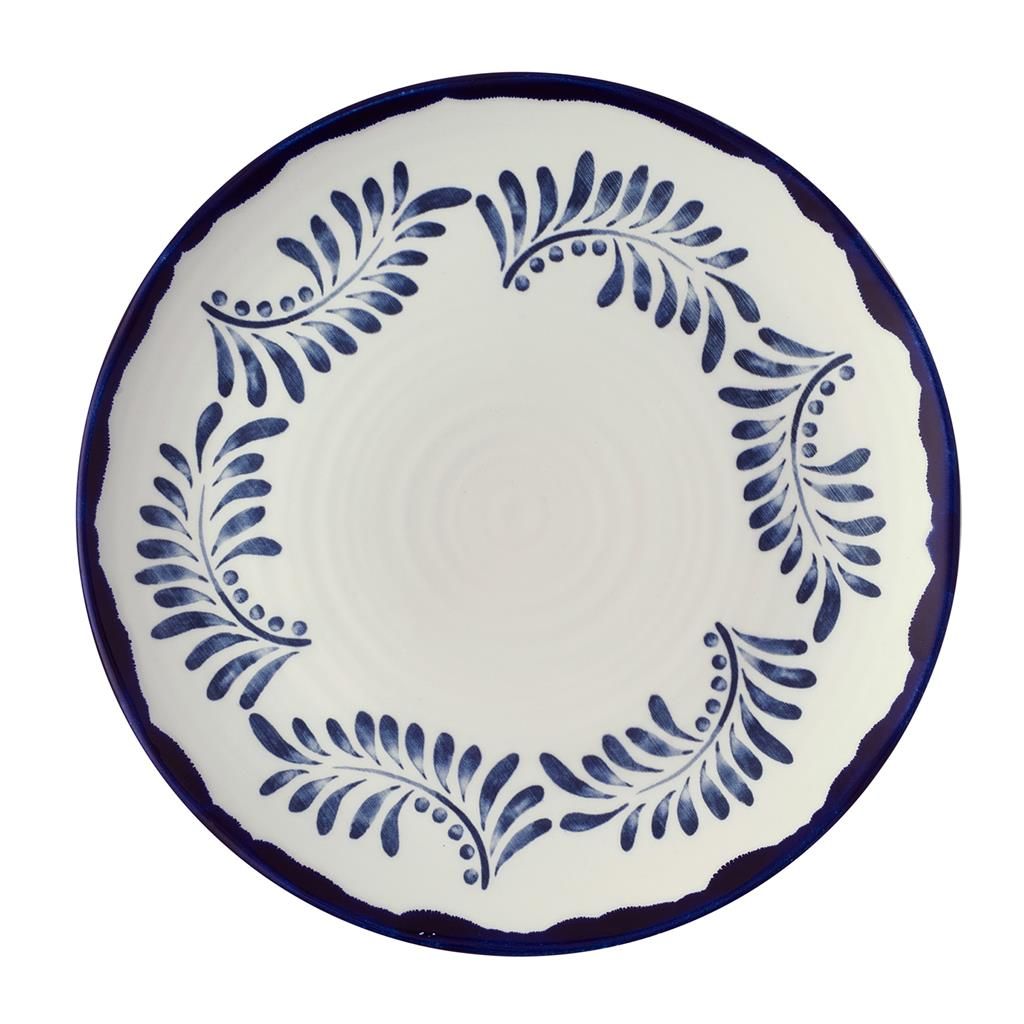 Piatto Piano Coupe Organic 29 cm Harvest Mediterranean Blue - Dudson