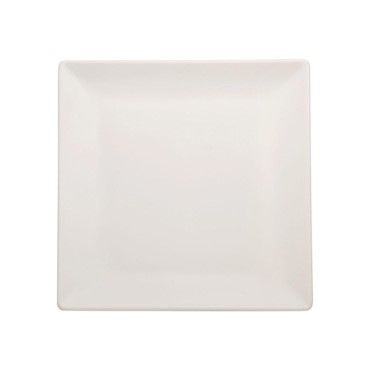 Piatto Piano Quadrato 24 X 24 cm Bianco Boston/Tokyo - Tirolix
