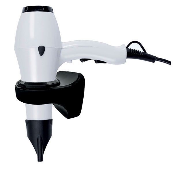 Yul Pro Fit asciugacapelli bianco con supporto - Medial