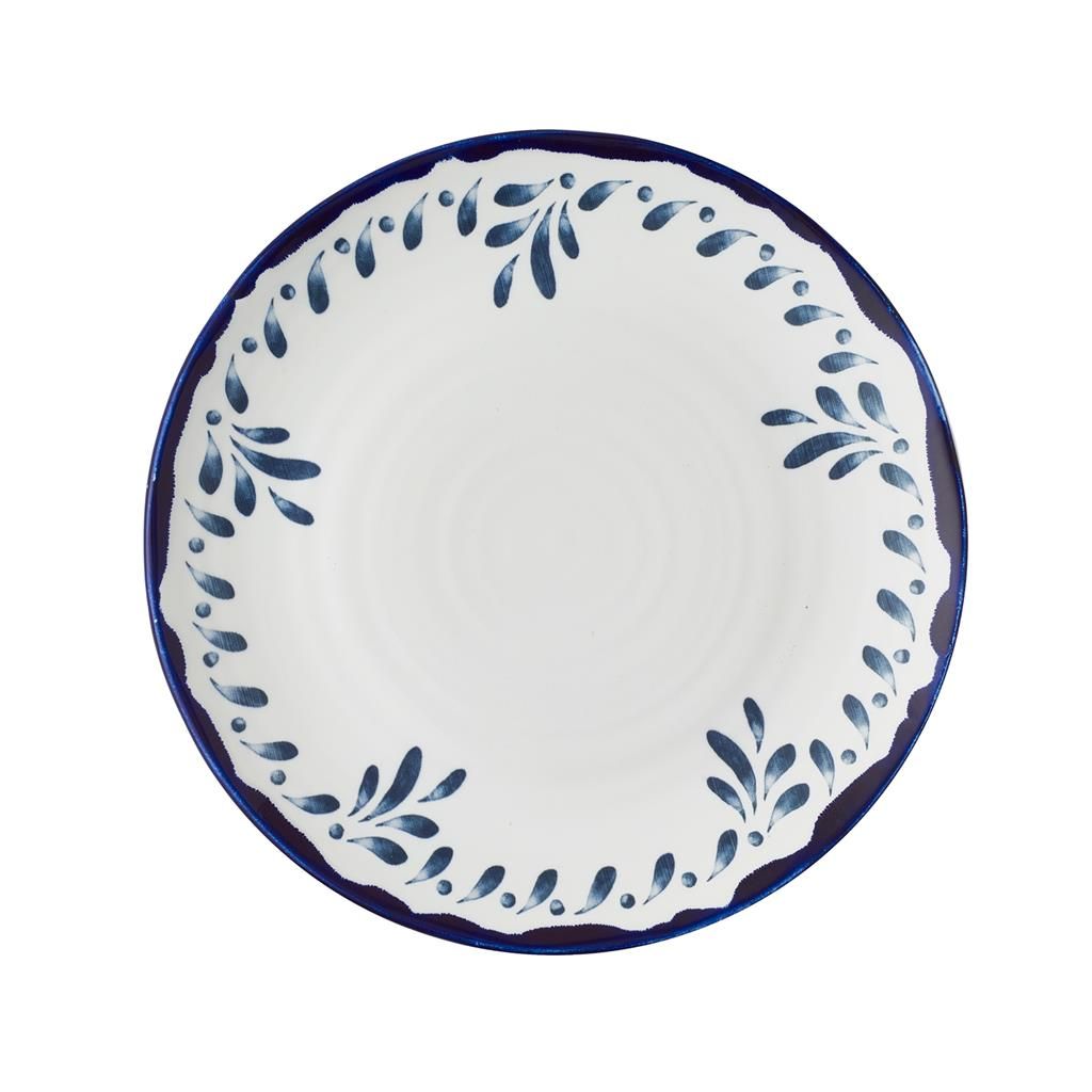 Piatto Piano Coupe Organic 27,5 cm Harvest Mediterranean Blue - Dudson