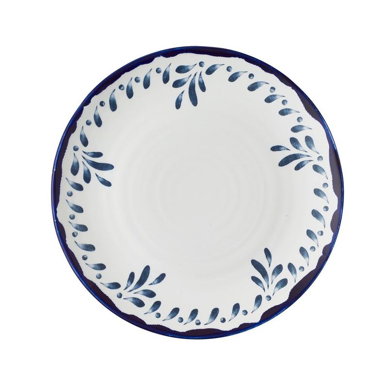 Piatto Piano Coupe Organic 27,5 cm Harvest Mediterranean Blue - Dudson
