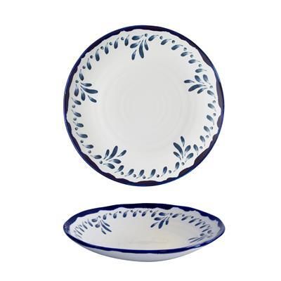 Piatto Fondo Coupe Organic 25 cm Harvest Mediterranean Blue - Dudson