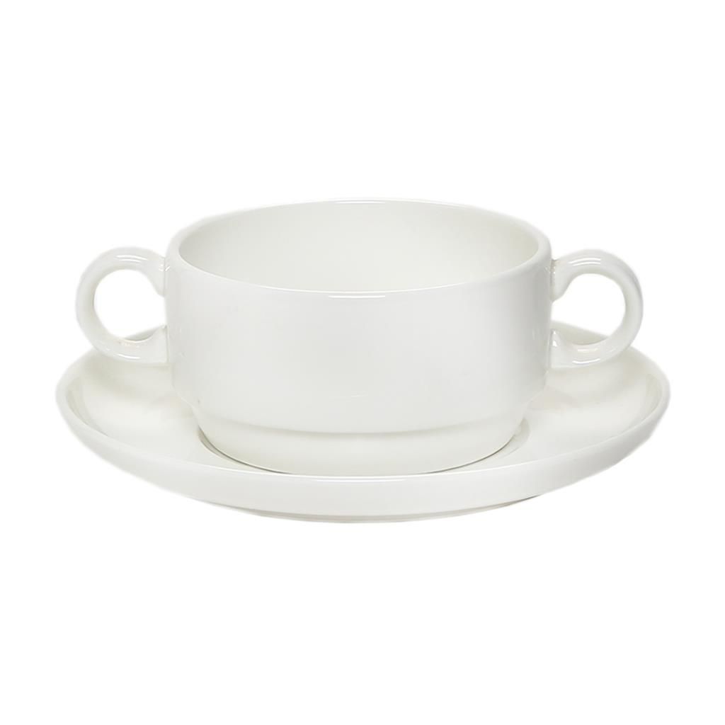 Piatto per Tazza Brodo 15,5 cm Ascot - Royal Bone China