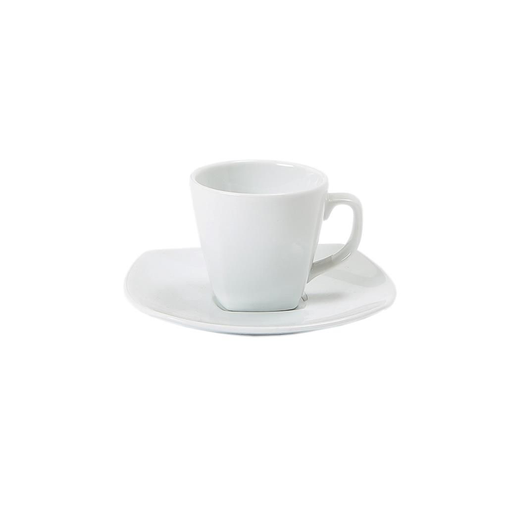 Piatto per Tazza Caffè 12 cm Forma 41 Quadra - Royal Porcelain