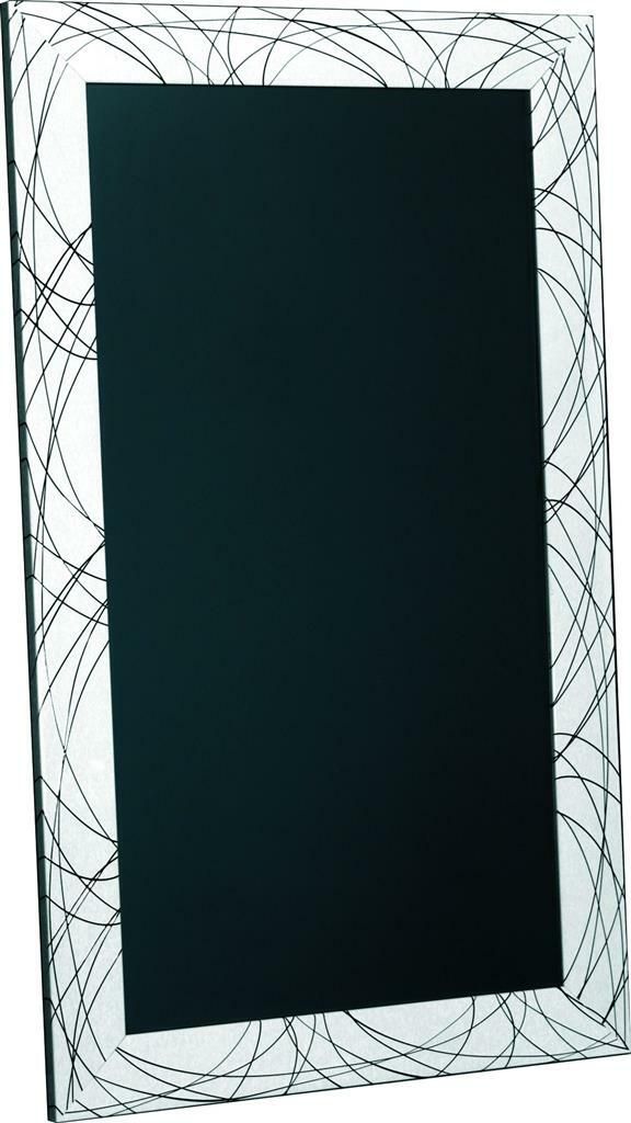 Lavagna 60 x 100 cm Bianco Righe Nere Tokyo MT302 - Nero Lavagne
