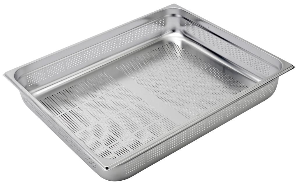 Vasca Forata GN 2/1 65 x 53 cm H 10 cm Gastronorm - Inoxmacel