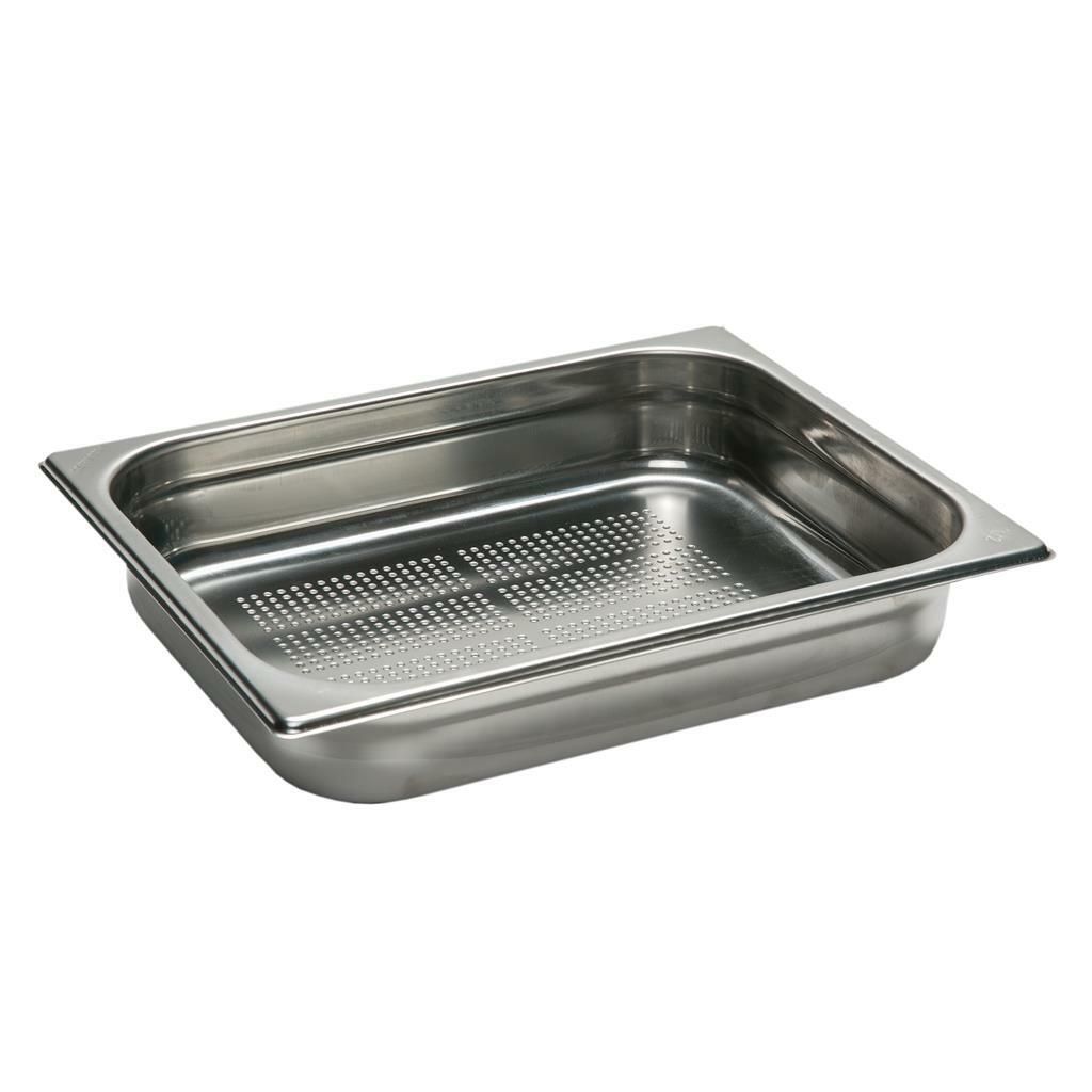 Vasca Fondo Forato GN 1/2 32,5 x 26,5 cm H 6,5 cm Gastronorm - Inoxmacel