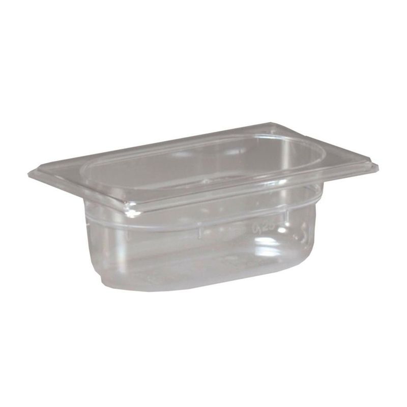 Vasca Gastronorm GN 1/9 17,6 x 10,8 cm H 10 cm Policarbonato - Inoxmacel