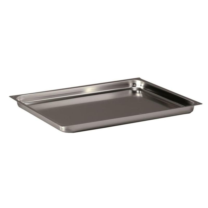 Teglia GN 2/1 65 x 53 cm H 2 cm Liscia Gastronorm - Inoxmacel