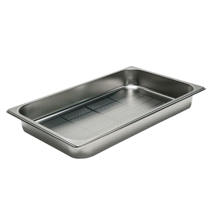 Vasca Fondo Forato GN 1/1 53 x 32,5 cm 4 H Gastronorm - Inoxmacel